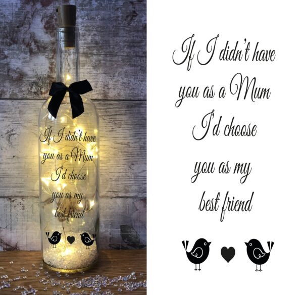 “Best Mum” Light Up gift bottle - AwwBottles