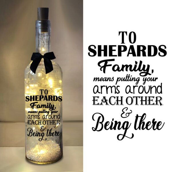 "Family Name" Personalized Light Wine Bottle - AwwBottles