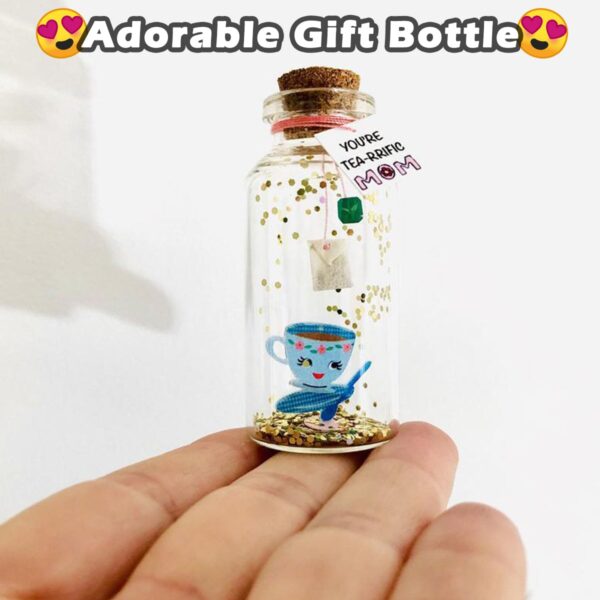 “You’re Tea-rrific Mom” Tea Cup Gift Bottle - AwwBottles