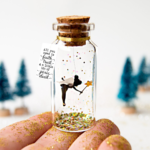 Peter Pan and Tinkerbell personalized gift mini bottle